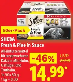 Lidl SHEBA Fresh & Fine in Sauce Angebot