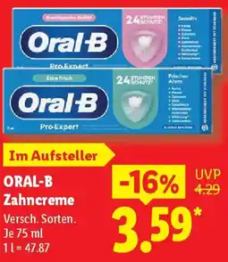 Lidl ORAL-B Zahncreme Angebot