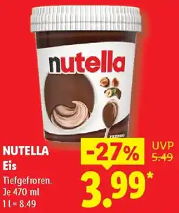 Lidl NUTELLA Eis Angebot