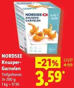 Lidl NORDSEE Knusper Garnelen Angebot