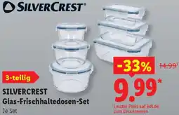 Lidl SILVERCREST Glas-Frischhaltedosen-Set Angebot