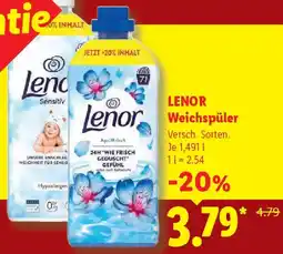 Lidl Lenor Weichspüler Angebot