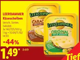 Lidl LEERDAMMER Käsescheiben Angebot