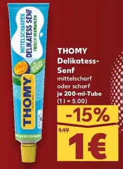Kaufland THOMY Delikatess Senf Angebot