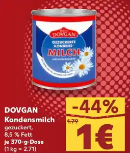 Kaufland DOVGAN Kondensmilch Angebot