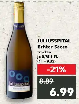 Kaufland Juliusspital Echter Secco Angebot