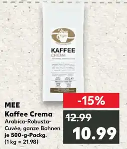 Kaufland MEE Kaffee Crema Angebot