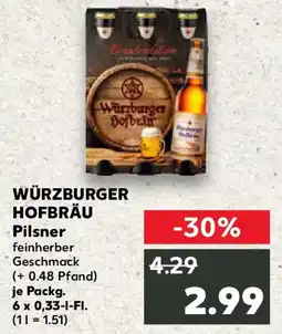 Kaufland Würzburger hofbräu pilsner Angebot