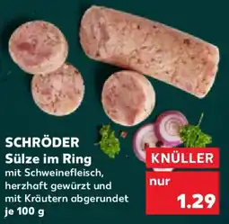 Kaufland SCHRÖDER Sülze im Ring Angebot