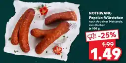 Kaufland NOTHWANG Paprika-Würstchen Angebot