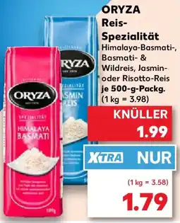 Kaufland ORYZA Reis Spezialität Angebot