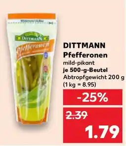 Kaufland DITTMANN Pfefferonen Angebot