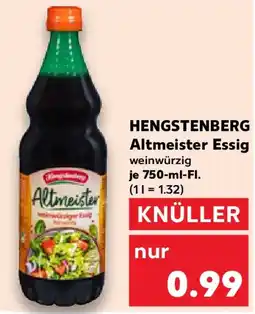 Kaufland HENGSTENBERG Altmeister Essig Angebot