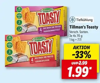 Lidl Tillman‘s toasty Angebot