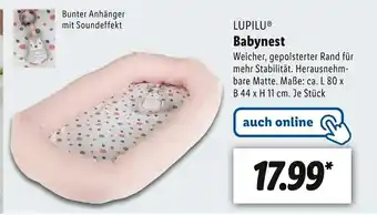 Lidl Lupilu babynest Angebot