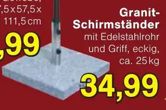 Wiglo Wunderland Granit Schirmständer Angebot
