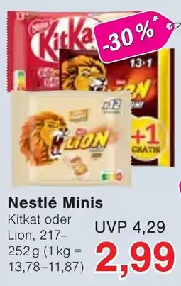 Wiglo Wunderland Nestlé Minis Angebot