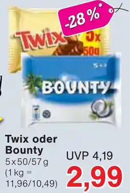 Wiglo Wunderland Twix oder Bounty Angebot
