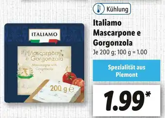 Lidl Italiamo mascarpone e gorgonzola Angebot