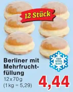 Wiglo Wunderland Berliner mit Mehrfruchtfüllung Angebot