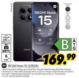 MEDIMAX REDMI Note 15 (128GB) Angebot