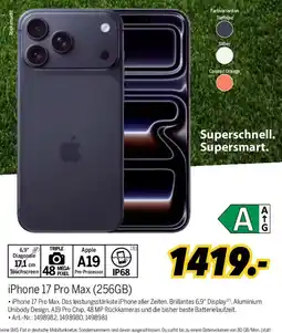 MEDIMAX iPhone 17 Pro Max (256GB) Angebot