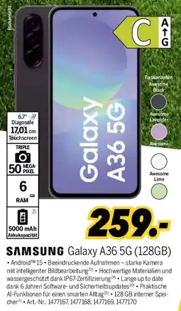 MEDIMAX SAMSUNG Galaxy A36 5G (128GB) Angebot