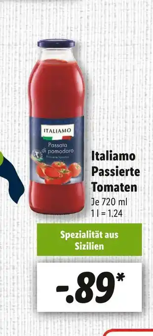 Lidl Italiamo passierte tomaten Angebot