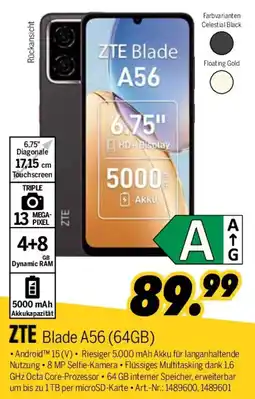 MEDIMAX ZTE Blade A56 (64GB) Angebot