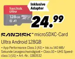 MEDIMAX SANDISK microSDXC-Card Ultra Android 128GB Angebot