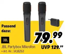 MEDIMAX JBL Partybox Mikrofon Angebot