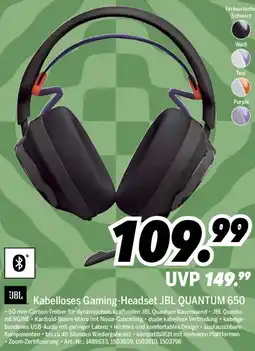 MEDIMAX Kabelloses Gaming-Headset JBL QUANTUM 650 Angebot