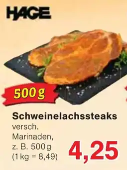 Wiglo Wunderland HAGE Schweinelachssteaks Angebot