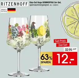 Zurbrüggen RITZENHOFF Glas-Set Hugo SOMMERTAU 2er-Set Angebot