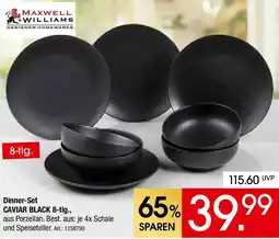 Zurbrüggen MAXWELL & WILLIAMS Dinner-Set CAVIAR BLACK 8-tlg. Angebot