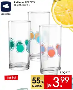Zurbrüggen LEONARDO Trinkbecher NEW DOTS Angebot