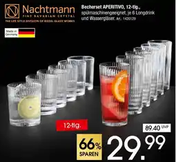 Zurbrüggen Nachtmann Becherset APERITIVO, 12-tlg. Angebot