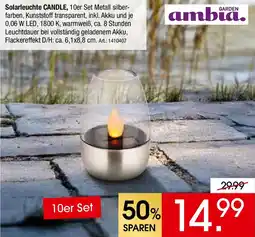 Zurbrüggen GARDEN Ambia Solarleuchte CANDLE Angebot