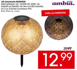 Zurbrüggen GARDEN Ambia LED-Solarleuchte MARAKESH Angebot