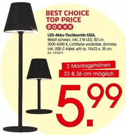 Zurbrüggen BOXXX LED-Akku-Tischleuchte GIGA Angebot