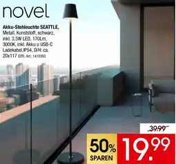Zurbrüggen Novel Akku-Stehleuchte SEATTLE Angebot