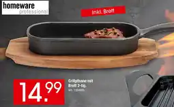 Zurbrüggen Homeware professional Grillpfanne mit Brett 2-tlg. Angebot