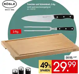 Zurbrüggen RÖSLE Tranchier und Schneideset, 3-tlg. Angebot