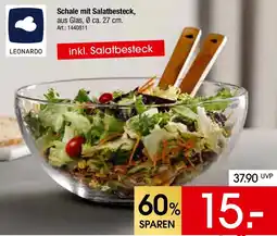 Zurbrüggen LEONARDO Schale mit Salatbesteck Angebot