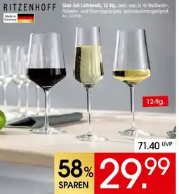 Zurbrüggen RITZENHOFF Glas-Set Lichtweiß, 12-tlg. Angebot