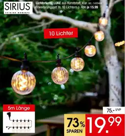 Zurbrüggen SIRIUS Lichterkette LUKE Angebot