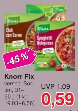 Wiglo Wunderland Knorr Fix Angebot