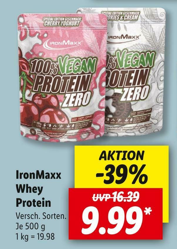 Ironmaxx whey protein Angebot bei Lidl