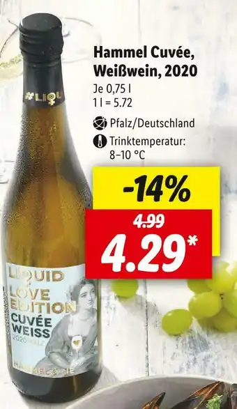 Lidl Hammel cuvée weißwein Angebot