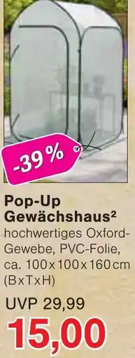 Wiglo Wunderland Pop-Up Gewächshaus Angebot